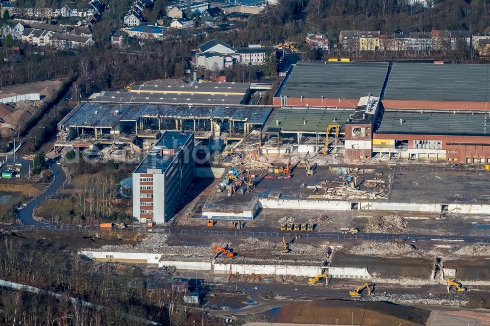 Bochum from above - Company grounds and facilities of the former Adam Opel AG Werkes Bochum I in Bochum in the state North Rhine-Westphalia