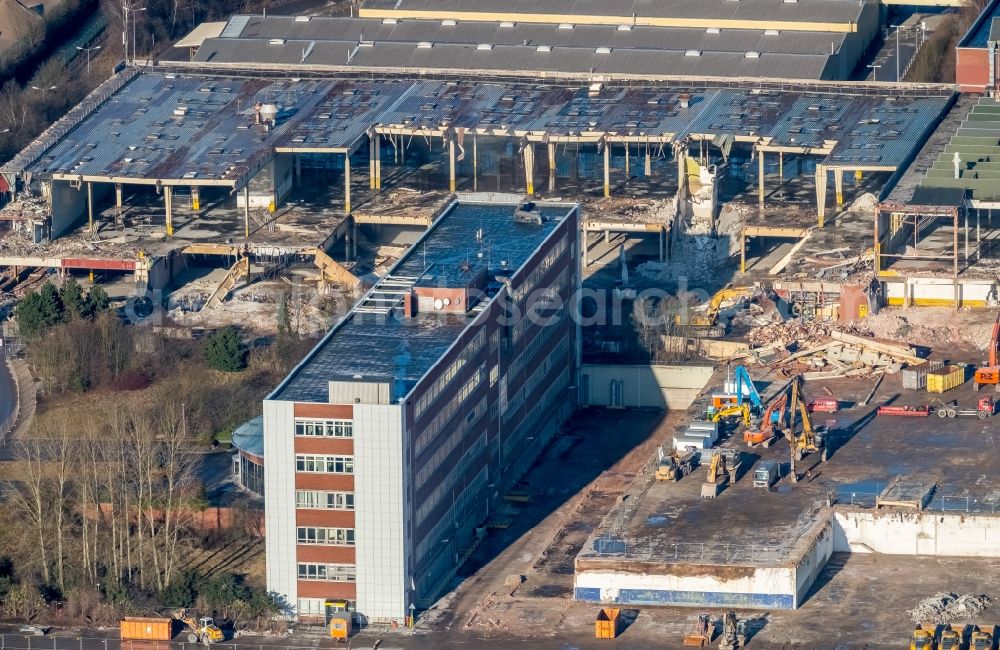 Bochum from the bird's eye view: Company grounds and facilities of the former Adam Opel AG Werkes Bochum I in Bochum in the state North Rhine-Westphalia