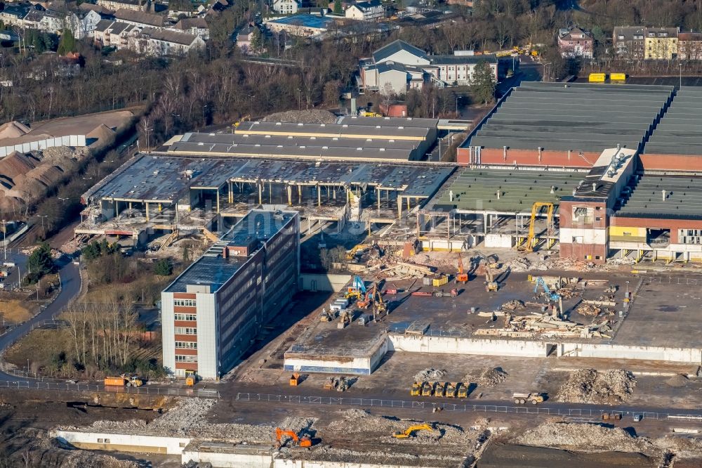 Aerial image Bochum - Company grounds and facilities of the former Adam Opel AG Werkes Bochum I in Bochum in the state North Rhine-Westphalia