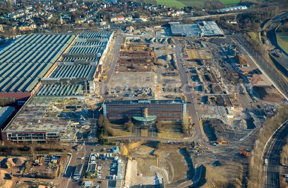 Aerial photograph Bochum - Company grounds and facilities of the former Adam Opel AG Werkes Bochum I in Bochum in the state North Rhine-Westphalia