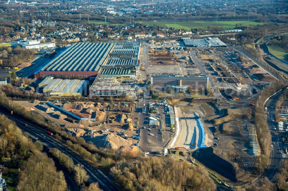 Bochum from above - Company grounds and facilities of the former Adam Opel AG Werkes Bochum I in Bochum in the state North Rhine-Westphalia