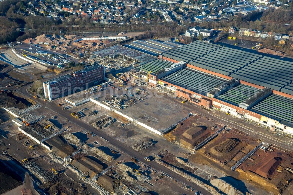 Bochum from the bird's eye view: Company grounds and facilities of the former Adam Opel AG Werkes Bochum I in Bochum in the state North Rhine-Westphalia