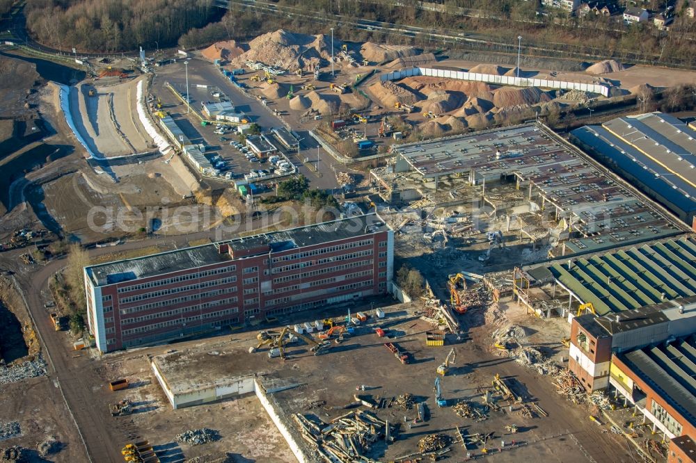 Aerial image Bochum - Company grounds and facilities of the former Adam Opel AG Werkes Bochum I in Bochum in the state North Rhine-Westphalia