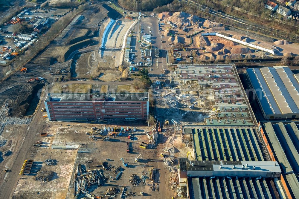 Aerial photograph Bochum - Company grounds and facilities of the former Adam Opel AG Werkes Bochum I in Bochum in the state North Rhine-Westphalia