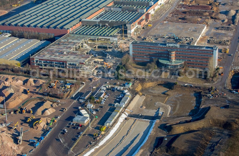 Bochum from above - Company grounds and facilities of the former Adam Opel AG Werkes Bochum I in Bochum in the state North Rhine-Westphalia