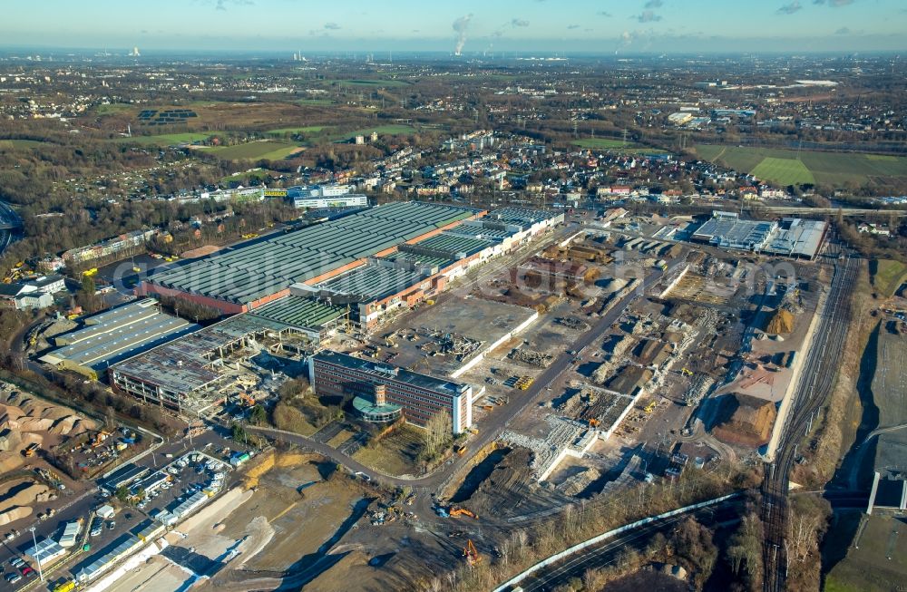 Bochum from the bird's eye view: Company grounds and facilities of the former Adam Opel AG Werkes Bochum I in Bochum in the state North Rhine-Westphalia