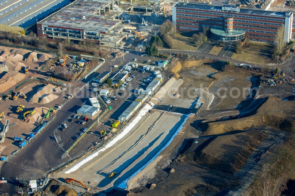 Bochum from above - Company grounds and facilities of the former Adam Opel AG Werkes Bochum I in Bochum in the state North Rhine-Westphalia