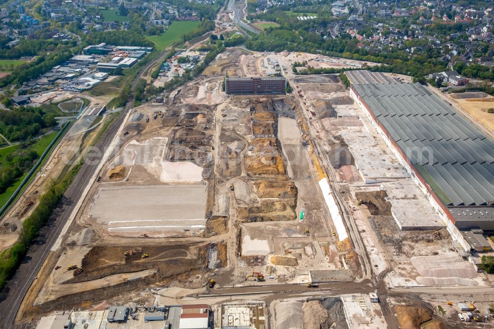 Bochum from the bird's eye view: Company grounds and facilities of the former Adam Opel AG Werkes Bochum I in Bochum in the state North Rhine-Westphalia