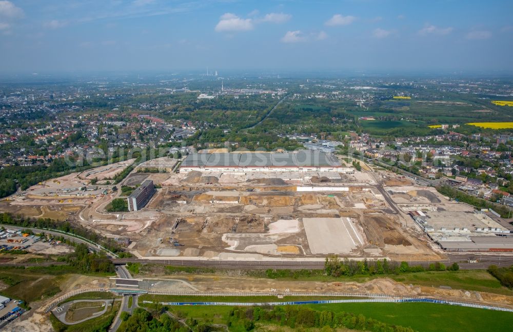 Aerial photograph Bochum - Company grounds and facilities of the former Adam Opel AG Werkes Bochum I in Bochum in the state North Rhine-Westphalia