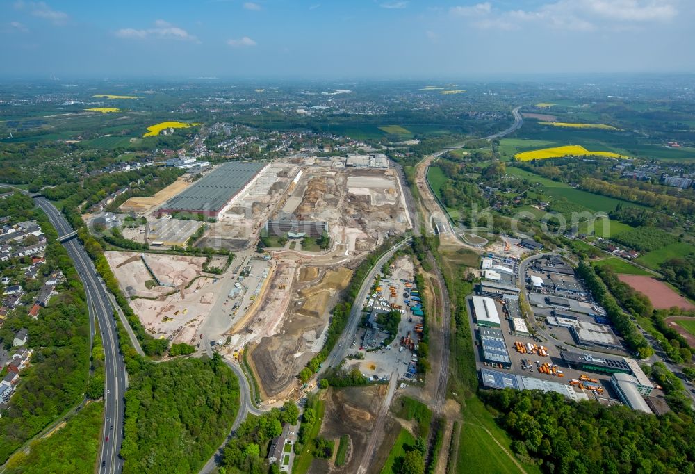 Aerial photograph Bochum - Company grounds and facilities of the former Adam Opel AG Werkes Bochum I in Bochum in the state North Rhine-Westphalia