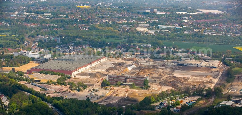 Aerial image Bochum - Company grounds and facilities of the former Adam Opel AG Werkes Bochum I in Bochum in the state North Rhine-Westphalia