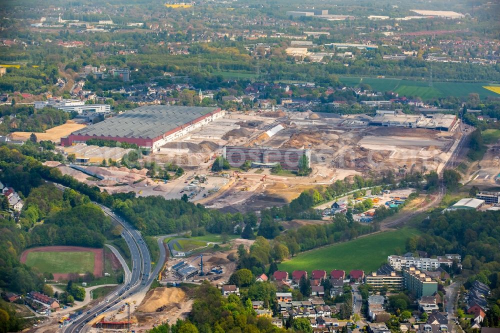 Aerial photograph Bochum - Company grounds and facilities of the former Adam Opel AG Werkes Bochum I in Bochum in the state North Rhine-Westphalia