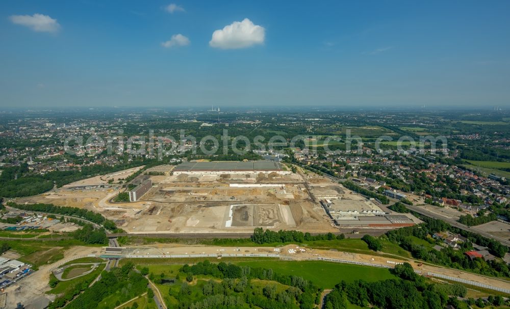 Aerial image Bochum - Company grounds and facilities of the former Adam Opel AG Werkes Bochum I in Bochum in the state North Rhine-Westphalia