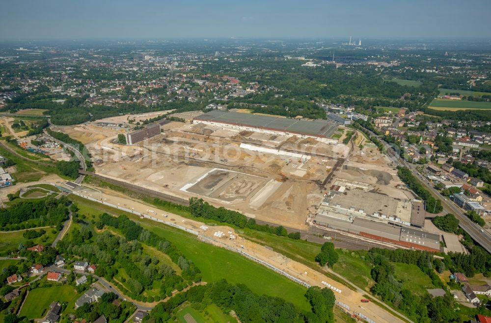 Bochum from above - Company grounds and facilities of the former Adam Opel AG Werkes Bochum I in Bochum in the state North Rhine-Westphalia