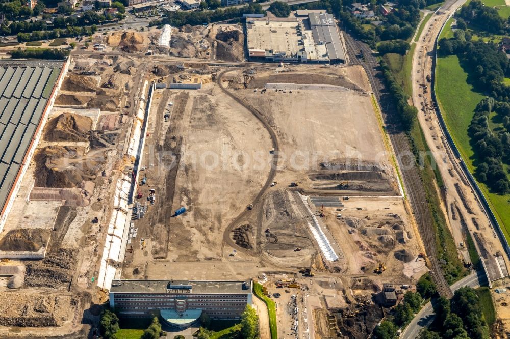 Bochum from above - Company grounds and facilities of the former Adam Opel AG Werkes Bochum I in Bochum in the state North Rhine-Westphalia