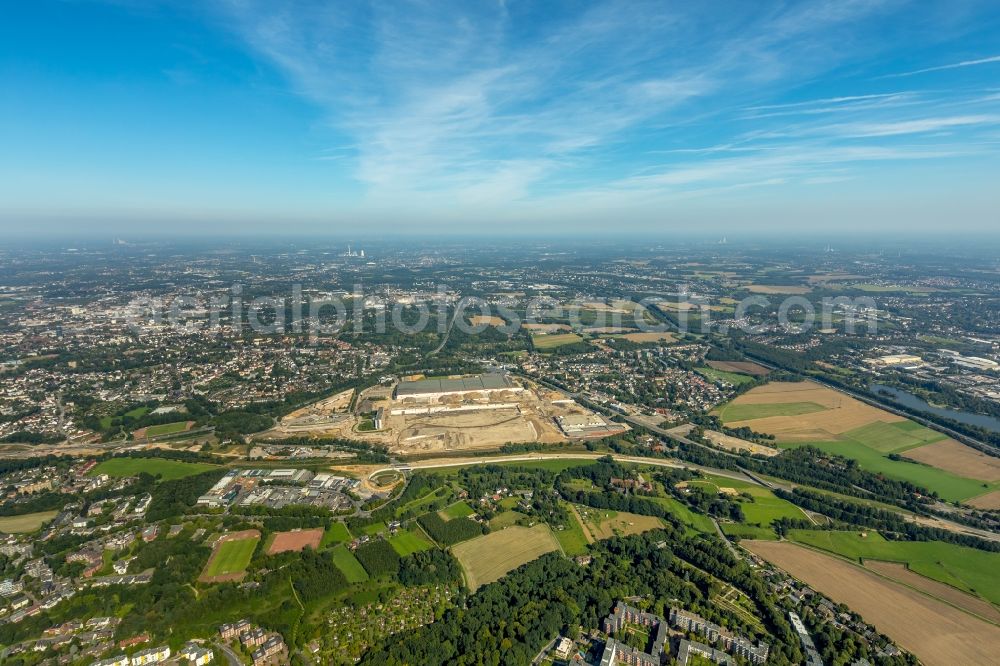 Bochum from the bird's eye view: Company grounds and facilities of the former Adam Opel AG Werkes Bochum I in Bochum in the state North Rhine-Westphalia