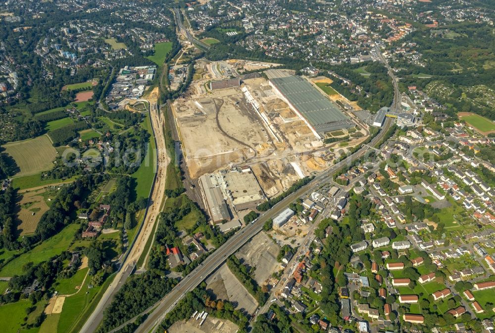 Aerial image Bochum - Company grounds and facilities of the former Adam Opel AG Werkes Bochum I in Bochum in the state North Rhine-Westphalia