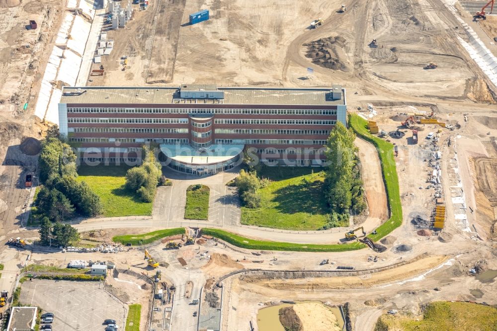 Bochum from the bird's eye view: Company grounds and facilities of the former Adam Opel AG Werkes Bochum I in Bochum in the state North Rhine-Westphalia