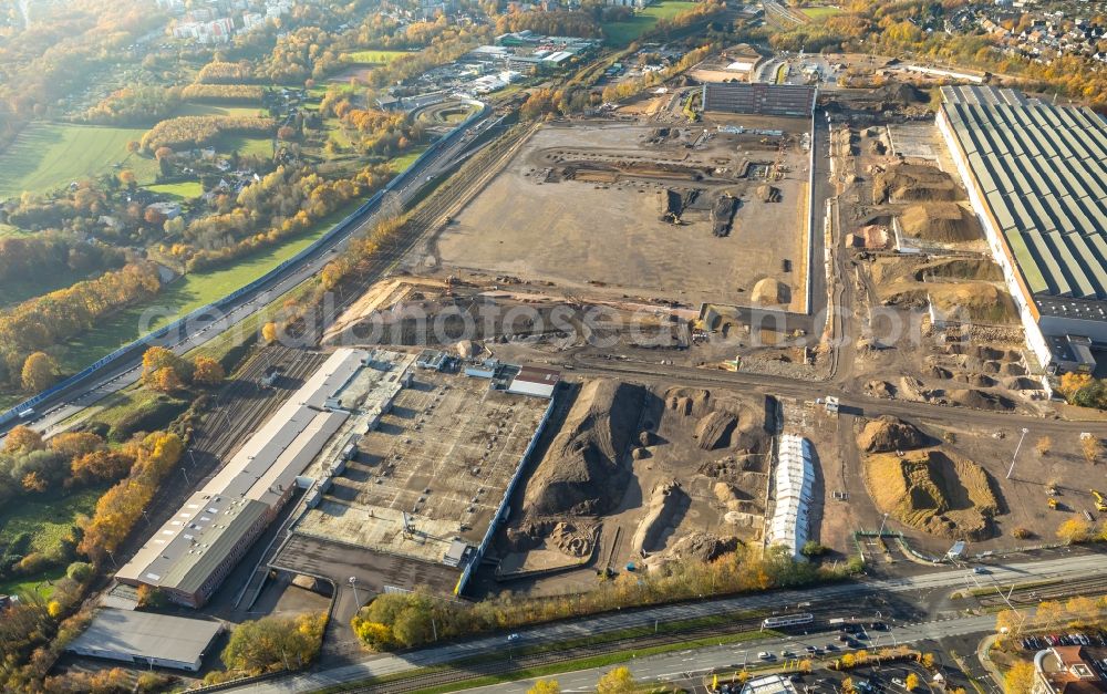 Aerial photograph Bochum - Company grounds and facilities of the former Adam Opel AG Werkes Bochum I in Bochum in the state North Rhine-Westphalia