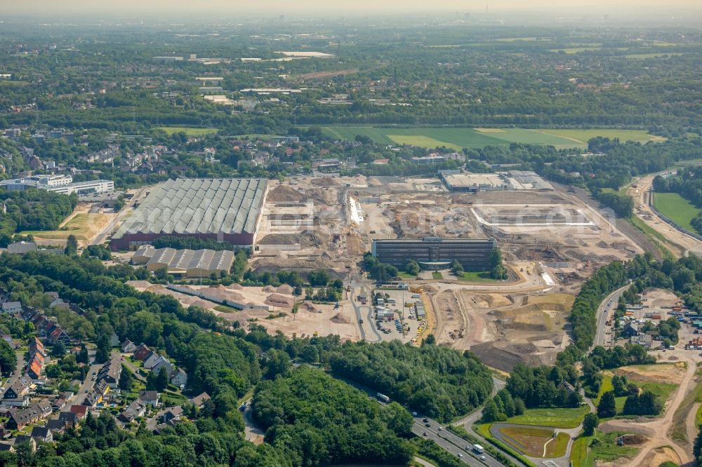 Bochum from the bird's eye view: Company grounds and facilities of the former Adam Opel AG Werkes Bochum I in Bochum in the state North Rhine-Westphalia