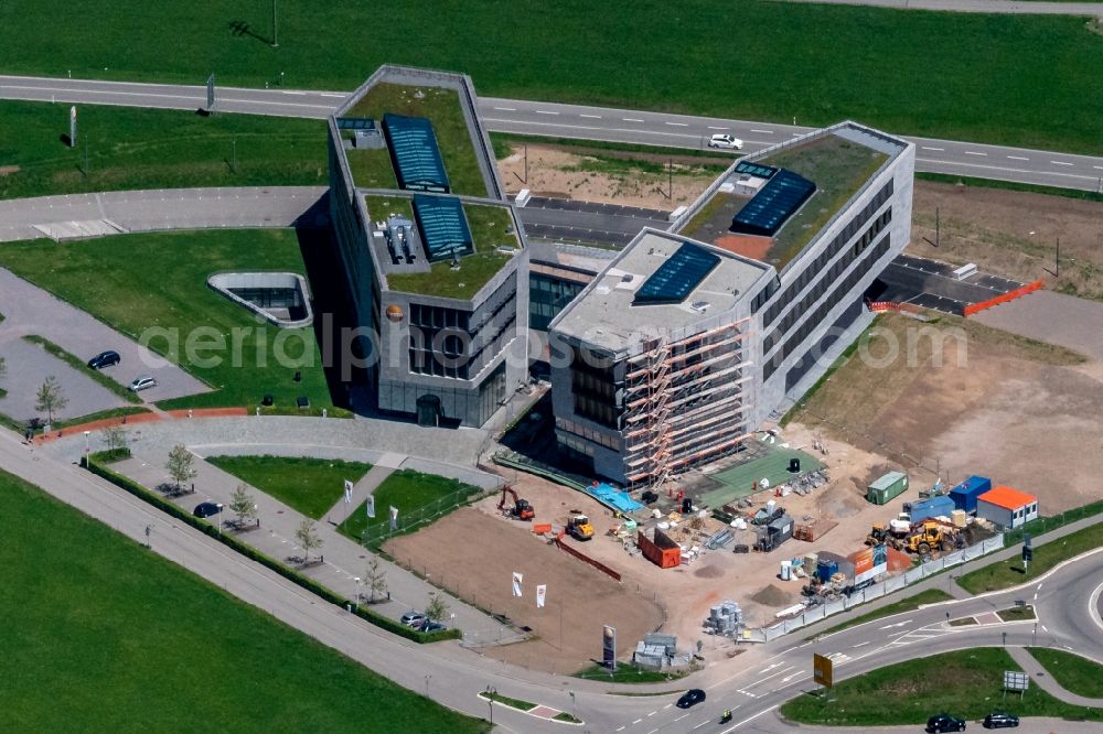 Titisee-Neustadt from the bird's eye view: Company grounds and facilities of Testo Titisee in Titisee-Neustadt in the state Baden-Wurttemberg, Germany