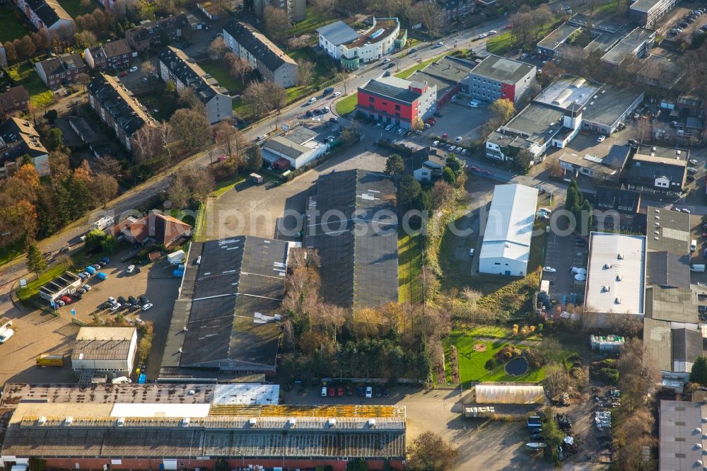 Aerial photograph Gelsenkirchen - Company grounds and facilities of TMG International GmbH in Gelsenkirchen in the state North Rhine-Westphalia