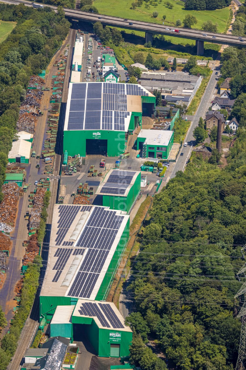 Aerial photograph Hammertal - Company premises of Wilhelm Boetzel GmbH & Co. KG on Wittener Strasse in Hammertal in the state North Rhine-Westphalia, Germany