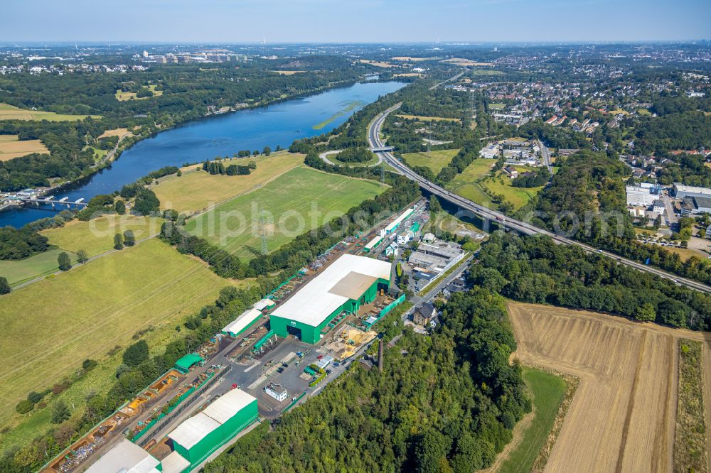 Witten from the bird's eye view: Company premises of Wilhelm Boetzel GmbH & Co.KG on Wittener Strasse in Witten in the state of North Rhine-Westphalia