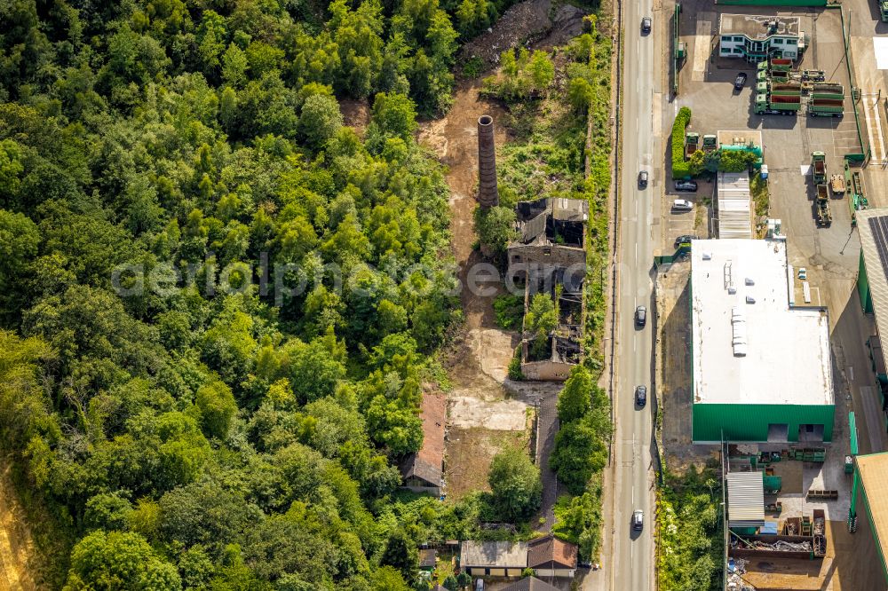 Witten from above - Company premises of Wilhelm Boetzel GmbH & Co.KG on Wittener Strasse in Witten in the state of North Rhine-Westphalia