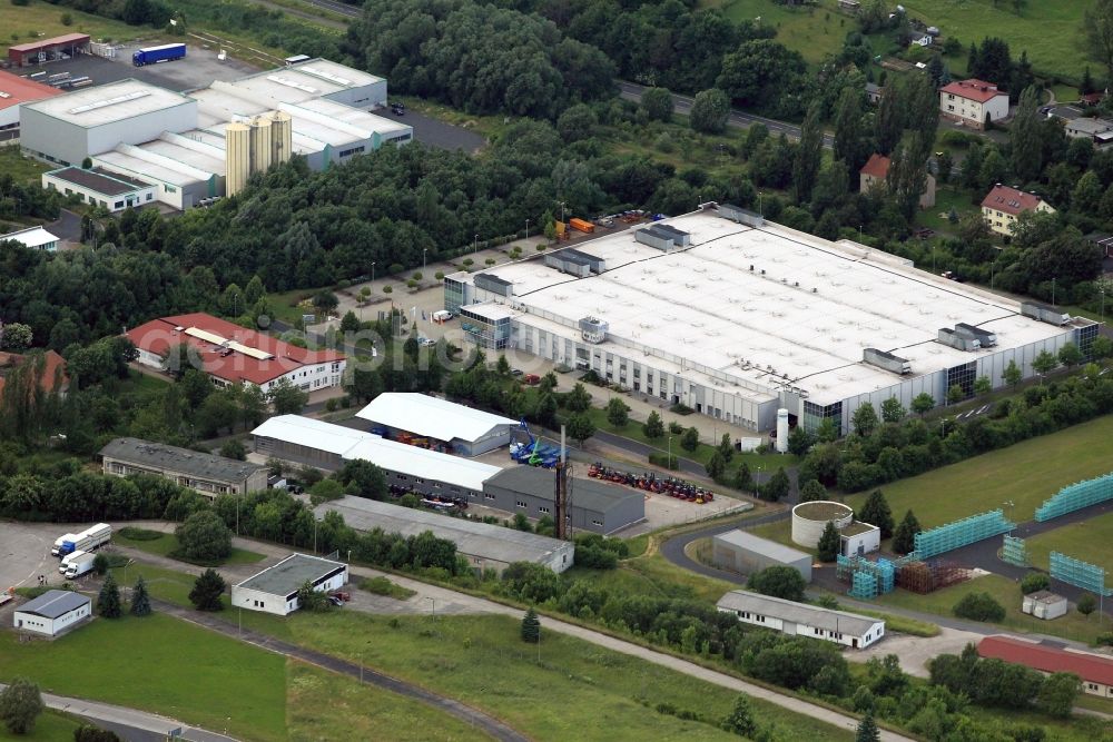 Aerial photograph Krauthausen - In the Stedtfelder road of Krauthausen in Thuringia-Krauthausen the company MiTeC Automotive AG has her work third