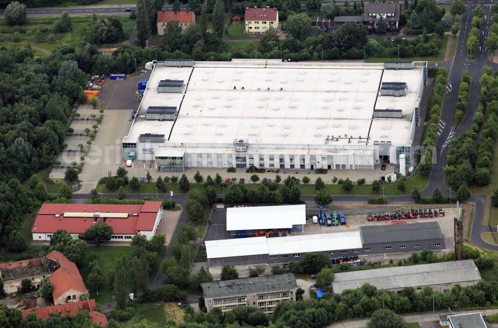 Aerial photograph Krauthausen - In the Stedtfelder road of Krauthausen in Thuringia-Krauthausen the company MiTeC Automotive AG has her work third