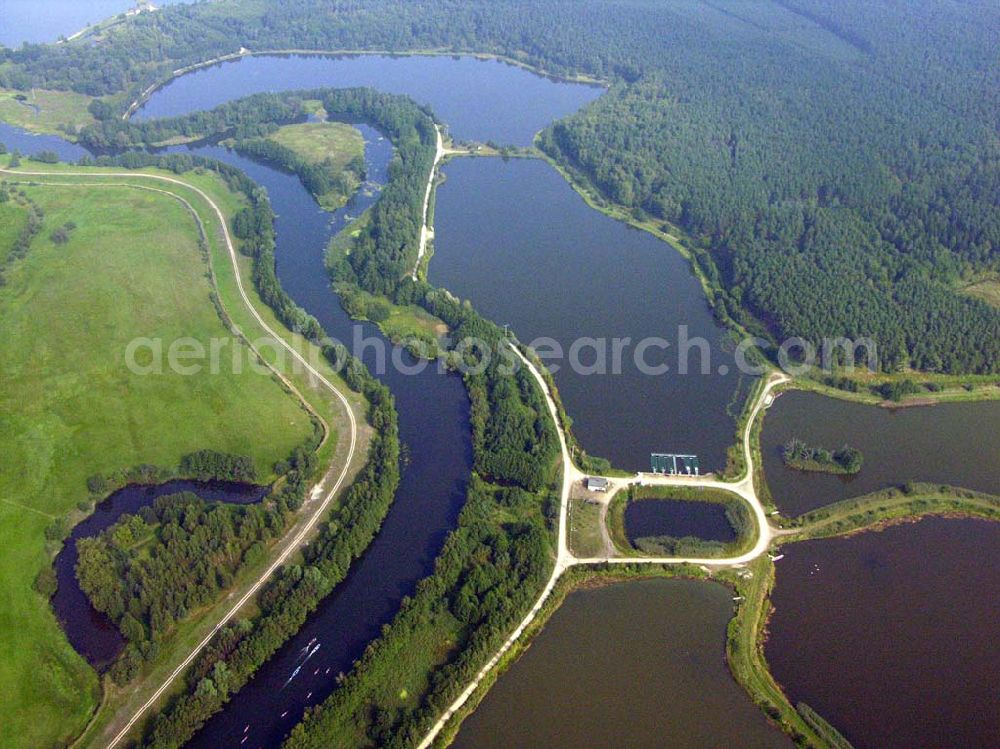 Aerial photograph Lübben (Brandenburg) - 10.09.2005 Lübben Fischteiche Lubolz bei Lübben