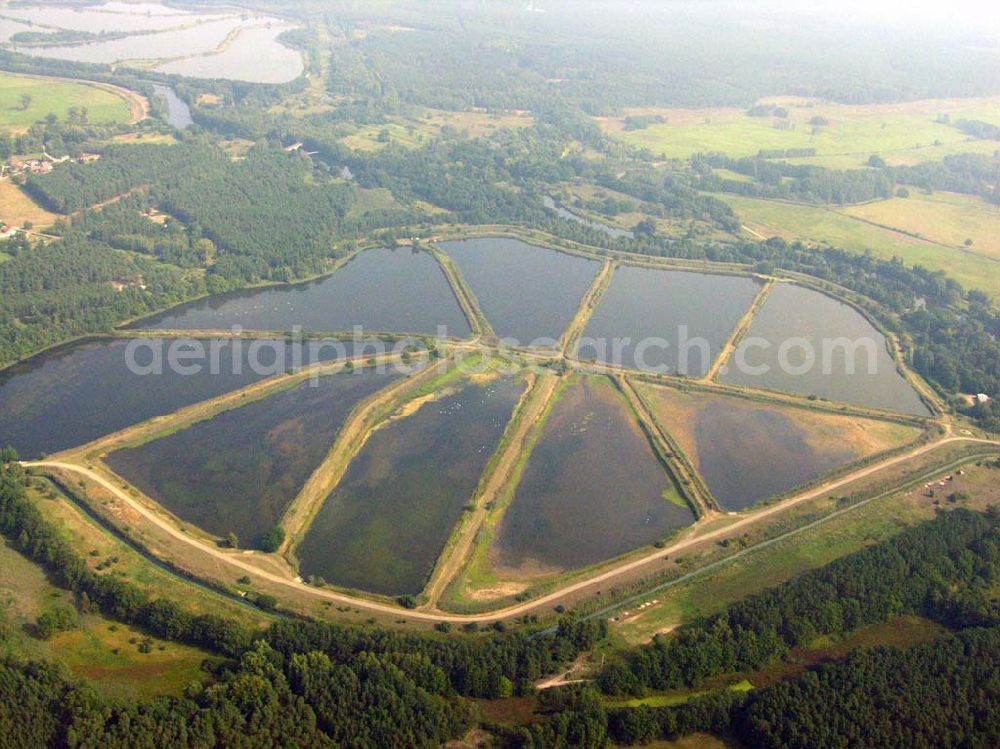 Aerial photograph Lübben (Brandenburg) - 10.09.2005 Lübben Fischteiche Lubolz bei Lübben