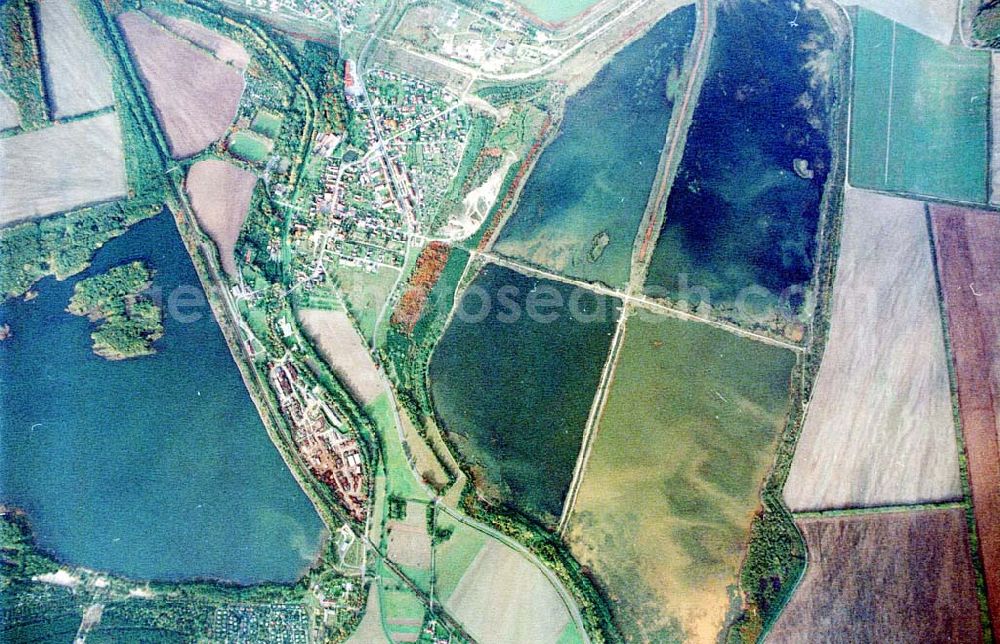 Aerial image Wittichenau / Sachsen - Fischzuchteichanlagen bei Lohsa / Sachsen.