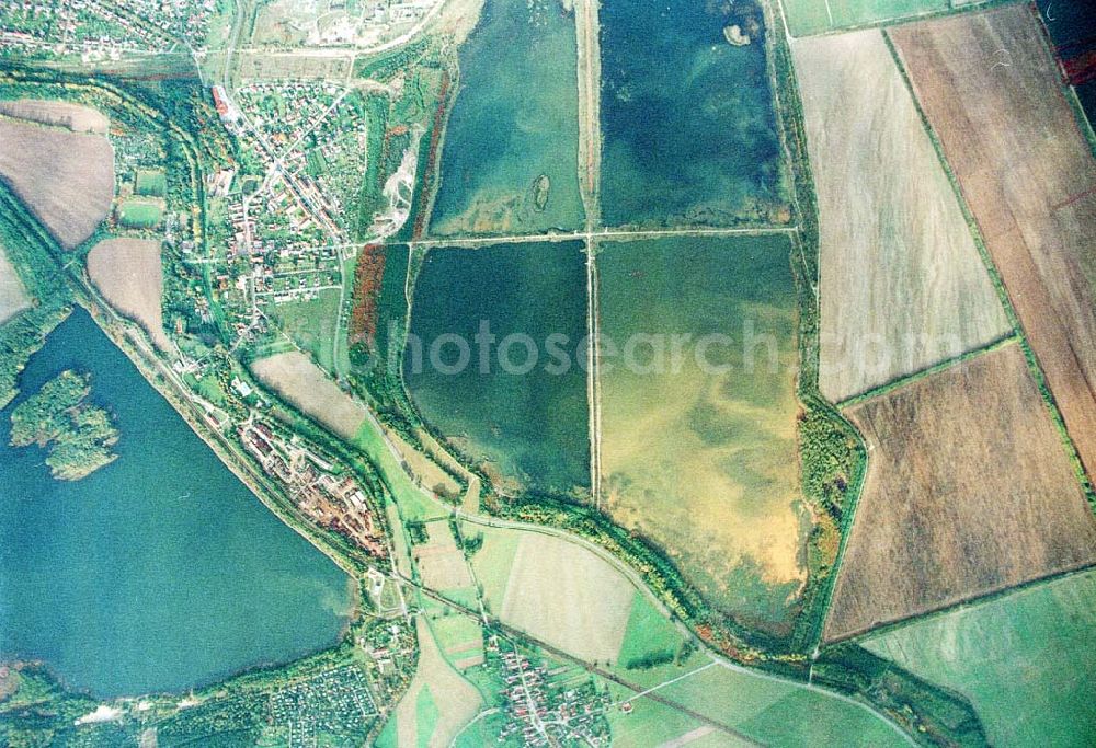 Aerial image Wittichenau / Sachsen - Fischzuchteichanlagen bei Lohsa / Sachsen.