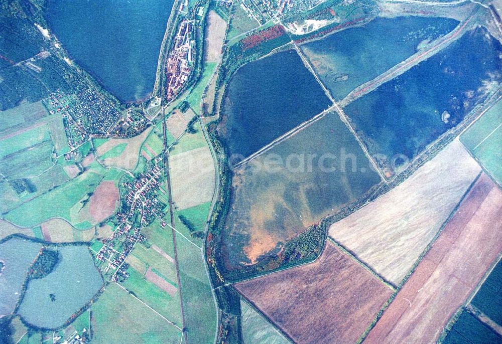 Wittichenau / Sachsen from above - Fischzuchteichanlagen bei Lohsa / Sachsen.