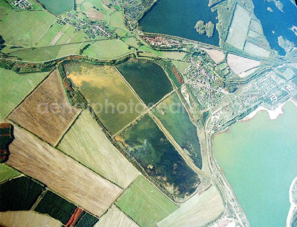 Aerial photograph Lohsa / Sachsen - Fischzuchteichanlagen bei Lohsa / Sachsen.