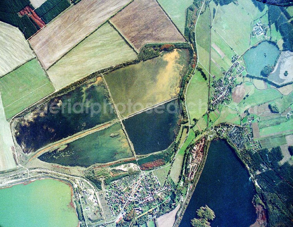 Aerial photograph Lohsa / Sachsen - Fischzuchteichanlagen bei Lohsa / Sachsen.