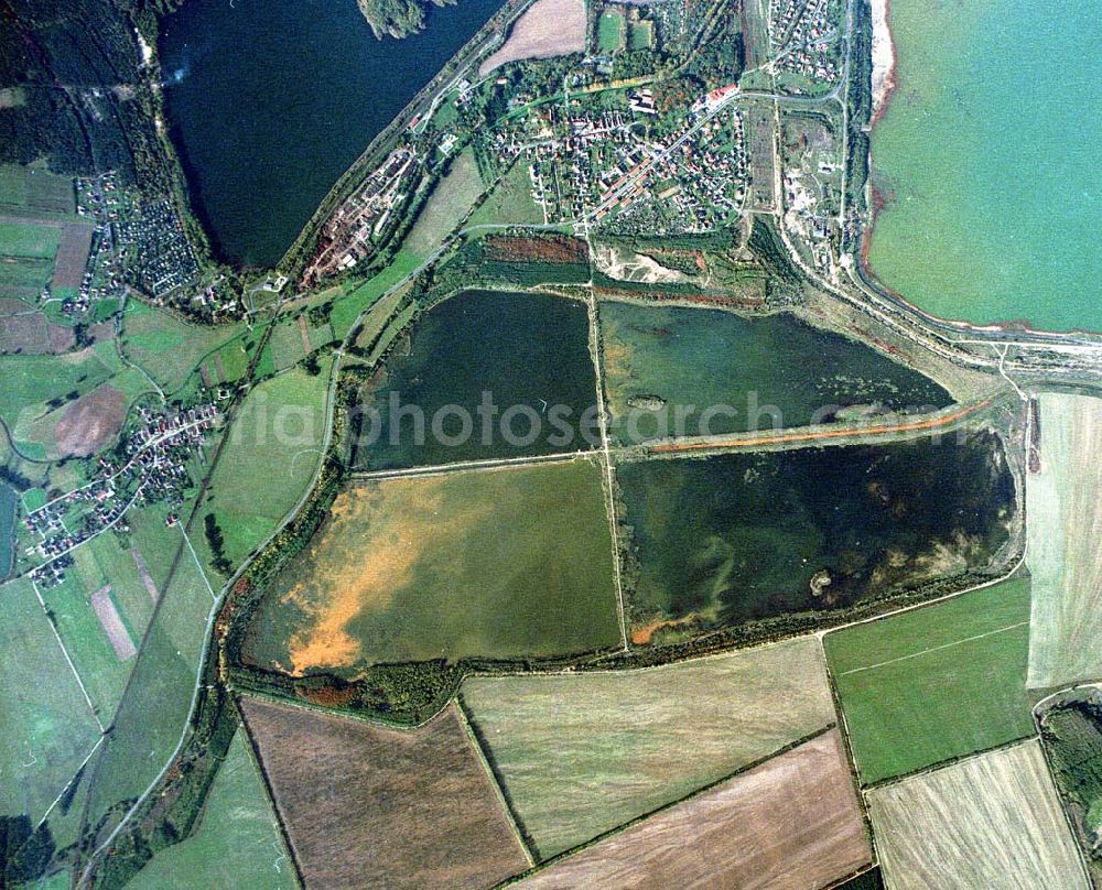 Aerial photograph Lohsa / Sachsen - Fischzuchteichanlagen bei Lohsa / Sachsen.