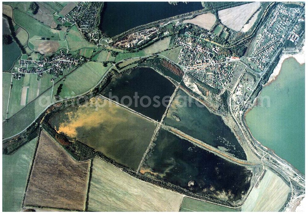 Lohsa / Sachsen from above - Fischzuchteichanlagen bei Lohsa / Sachsen.