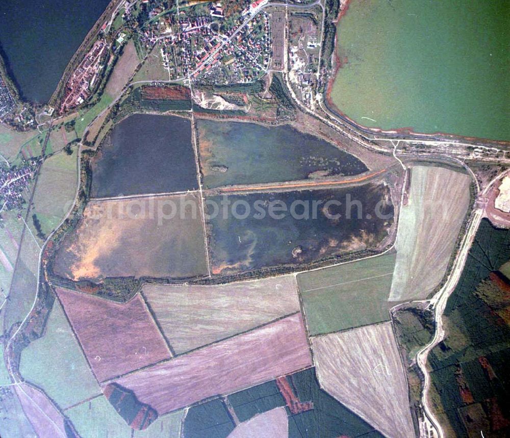 Aerial photograph Lohsa / Sachsen - Fischzuchteichanlagen bei Lohsa / Sachsen.