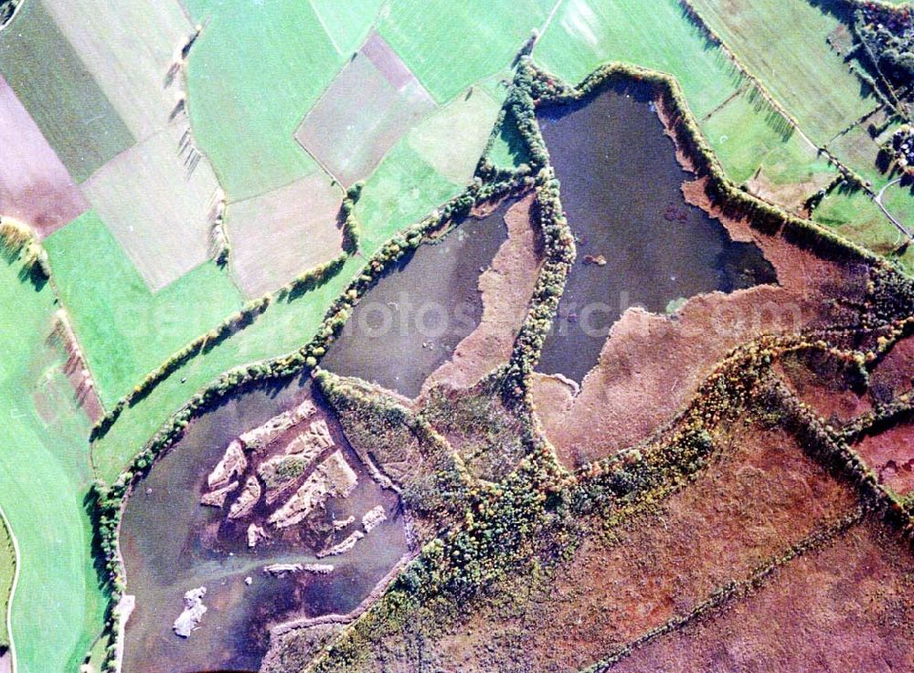 Wittichenau / Sachsen from above - Fischzuchteichanlagen bei Wittichenau / Sachsen.