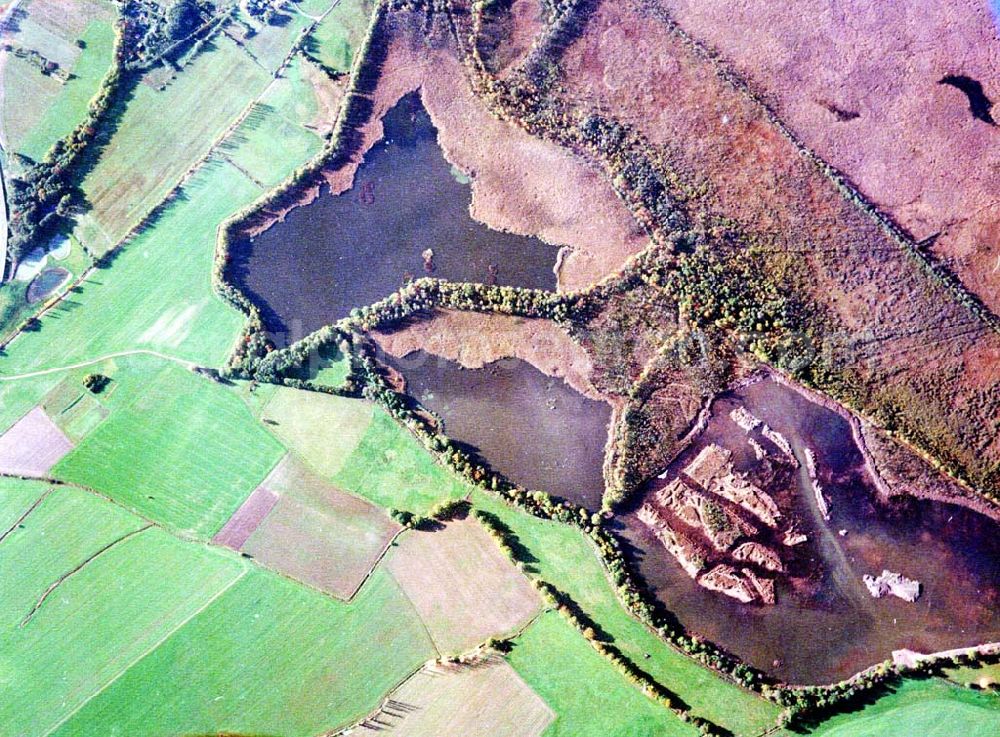 Wittichenau / Sachsen from above - Fischzuchteichanlagen bei Wittichenau / Sachsen.