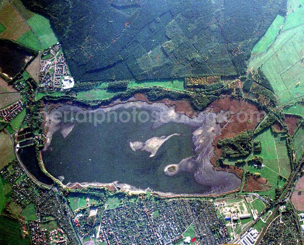 Aerial image Torgau / Sachsen - Fischzuchteichanlagen auf dem Großen Teich in Torgau / Sachsen (Ausschnitt mit 35mm Optik).