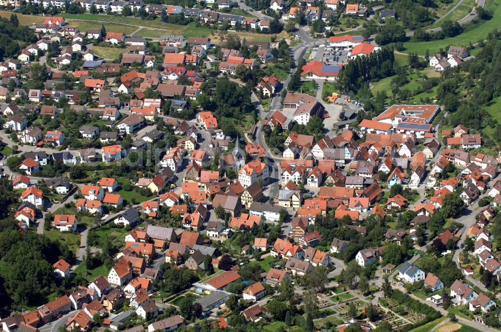 Aerial photograph Flacht - Flacht ist eine Ortsgemeinde und liegt im Taunus/ Rheinland-Pfalz. Am 17. Februar 881 wurde in einer Urkunde der Abtei Prüm erstmals eine Kirche in Flachta erwähnt.