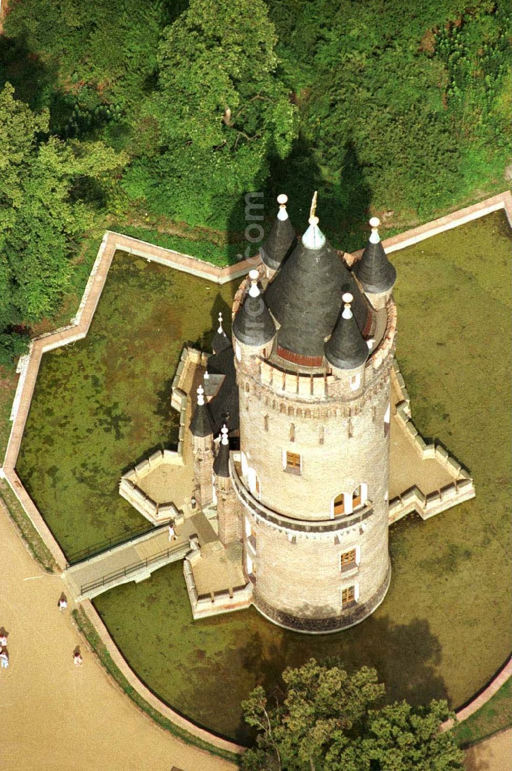 Aerial image Potsdam - Flatowturm im Park Babelsberg