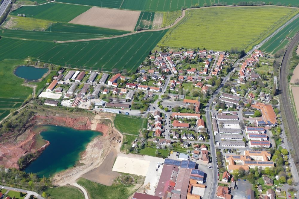 Friedland from above - Refugee - buildings in Friedland in the state Lower Saxony