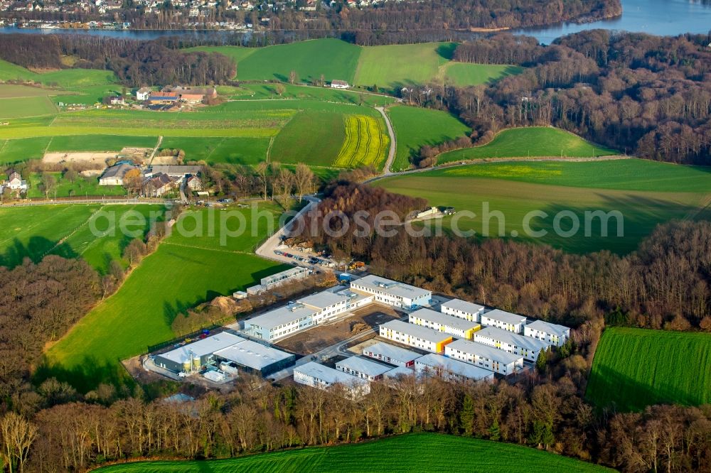 Aerial photograph Essen - Refugee - buildings in Essen-Fischlaken in North Rhine-Westphalia