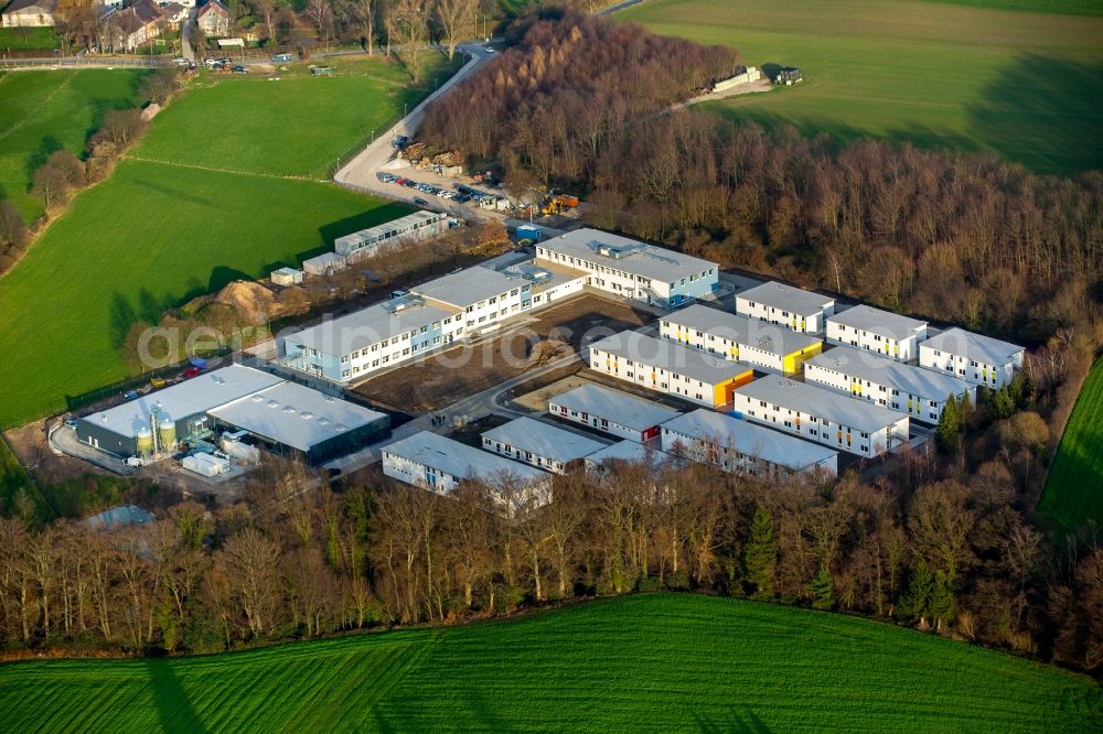 Essen from above - Refugee - buildings in Essen-Fischlaken in North Rhine-Westphalia