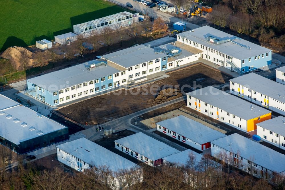 Essen from the bird's eye view: Refugee - buildings in Essen-Fischlaken in North Rhine-Westphalia